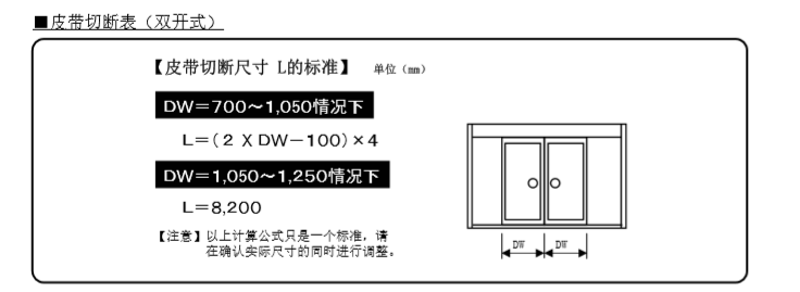 玻璃麻豆一级毛片皮帶切斷尺寸說明