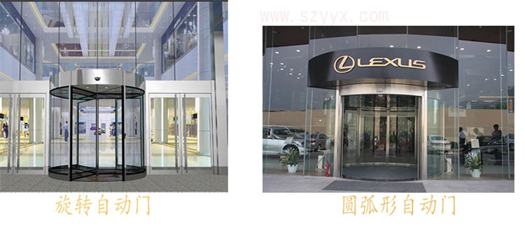 鬆下自動旋轉門-洗車4s店案例圖片