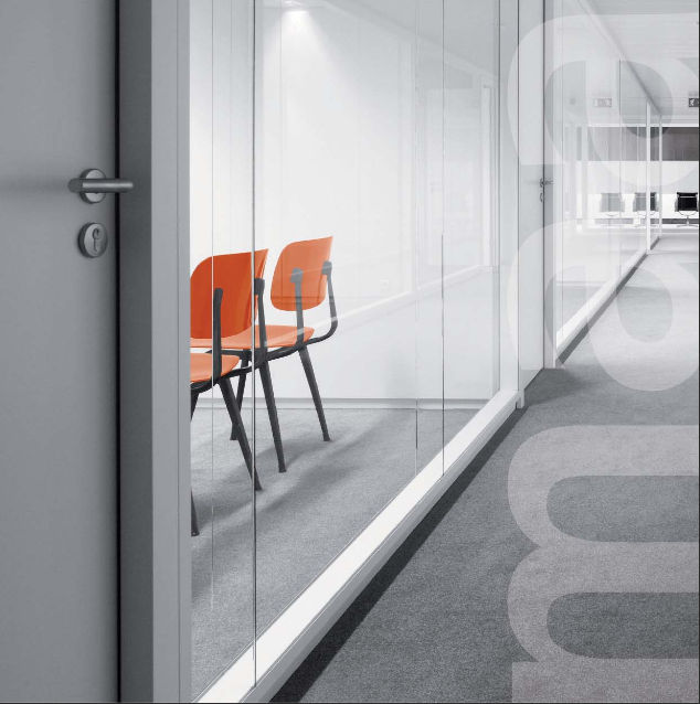 全玻璃隔牆-隔斷設計效果圖2